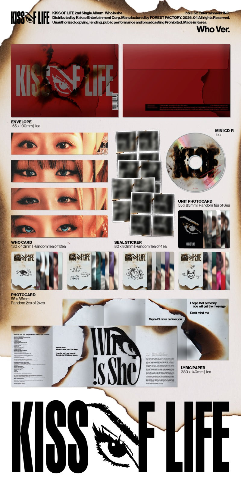 KISS OF LIFE – 2nd Single Album “Who is she” (Who Ver.)