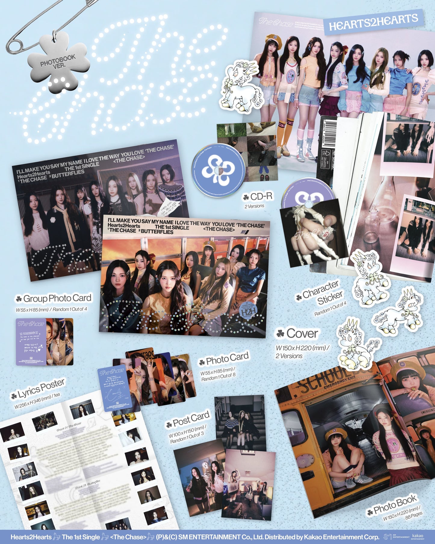 Hearts2Hearts – 1st Single Album The Chase (Photobook Version Random)