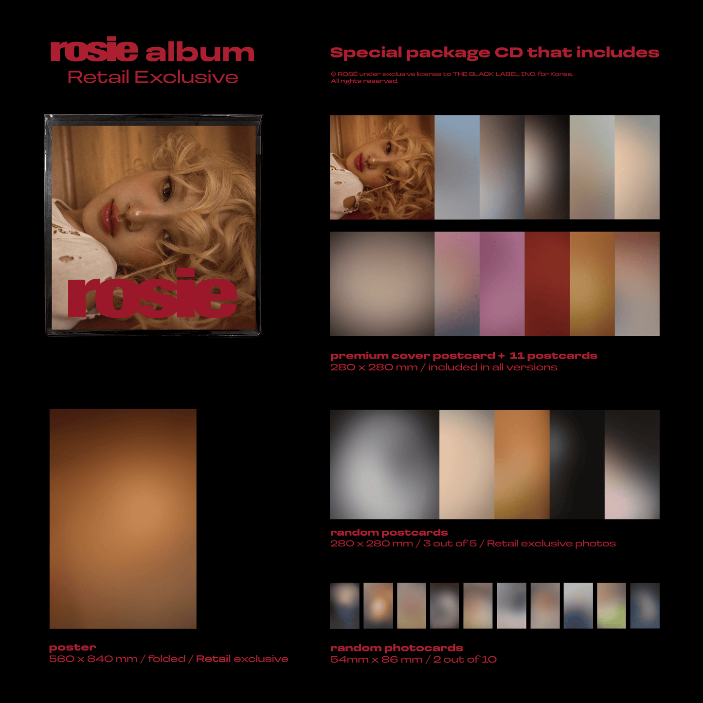 ROSÉ – 1st Studio Album Rosie (Retail Exclusive Official Album)