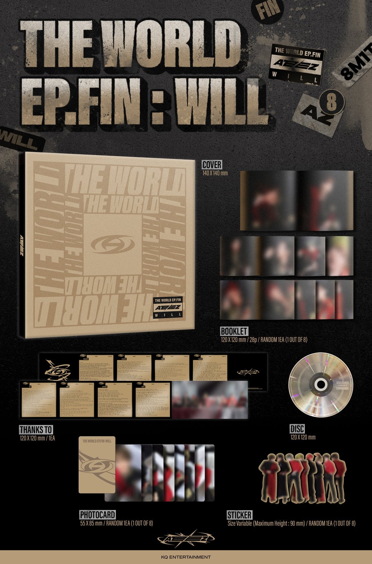 ATEEZ – THE WORLD EP.FIN : WILL (Digipak VER.)