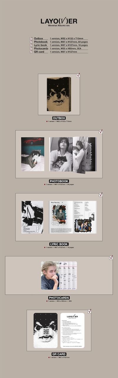 V - Mini Album [Layover] (Weverse Albums ver.)