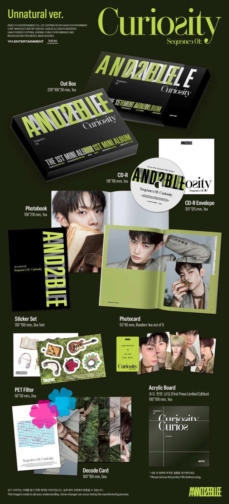 AND2BLE - 1st Mini Album [Sequence 01: Curiosity]