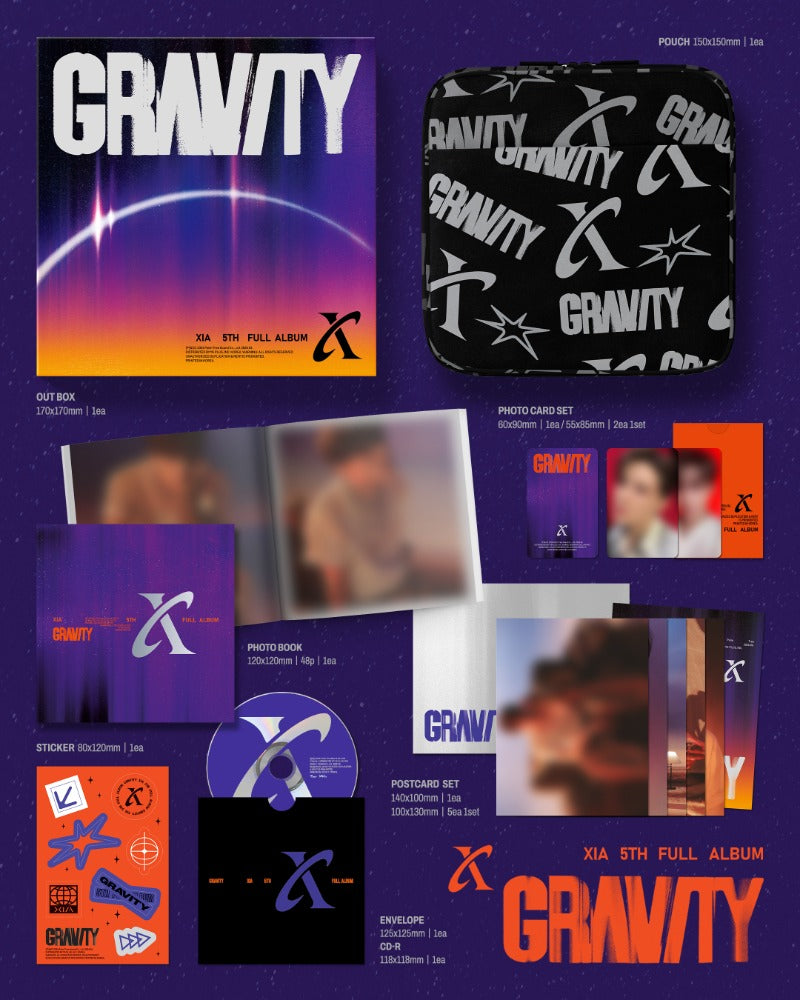XIA - 5th FULL ALBUM [GRAVITY] (Solar Ver.)