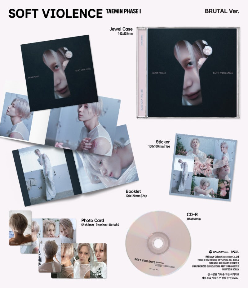 TAEMIN - [PHASE I : Soft Violence] (JEWEL Ver.)
