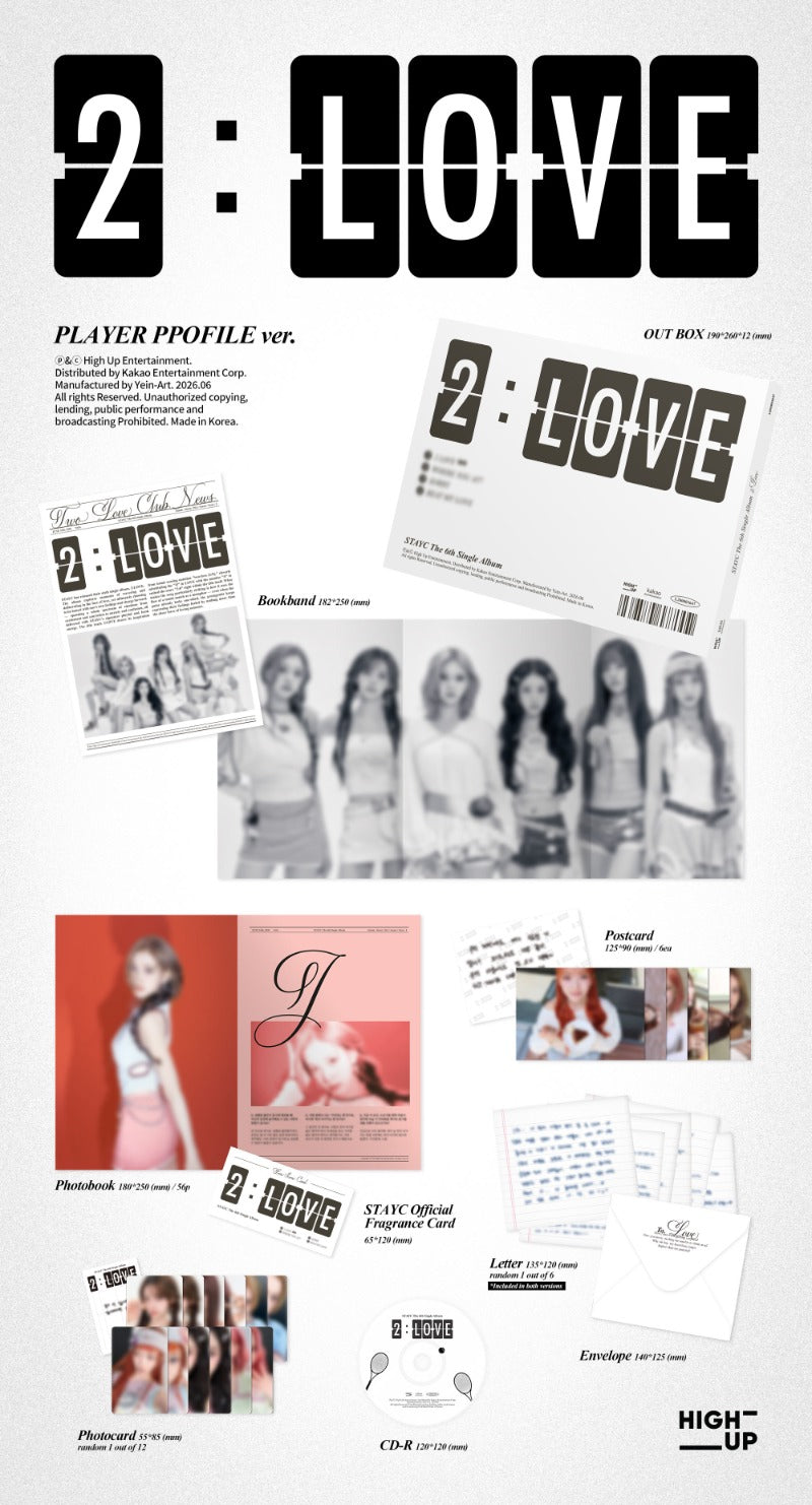 STAYC - 6th Single [2:LOVE] (COURT ZINE ver. / PLAYER PROFILE ver.)