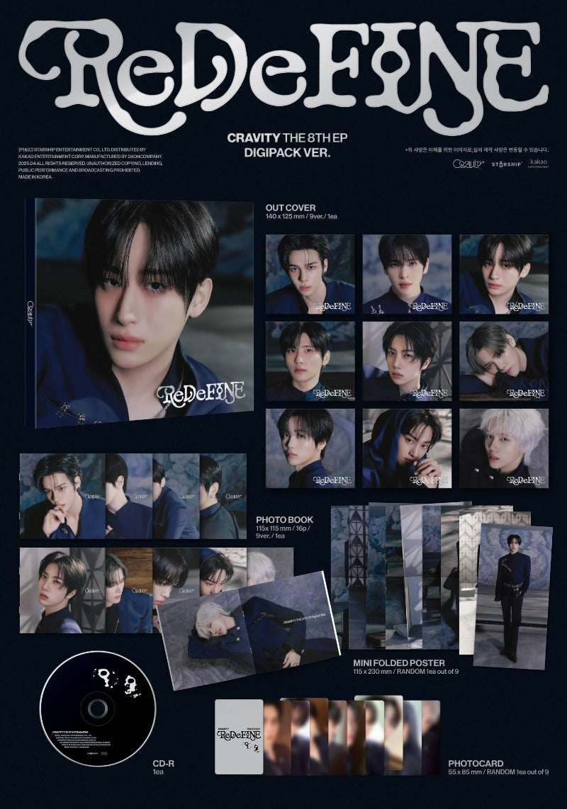 CRAVITY - 8th Mini Album [ReDeFINE] (DIGIPACK VER.)