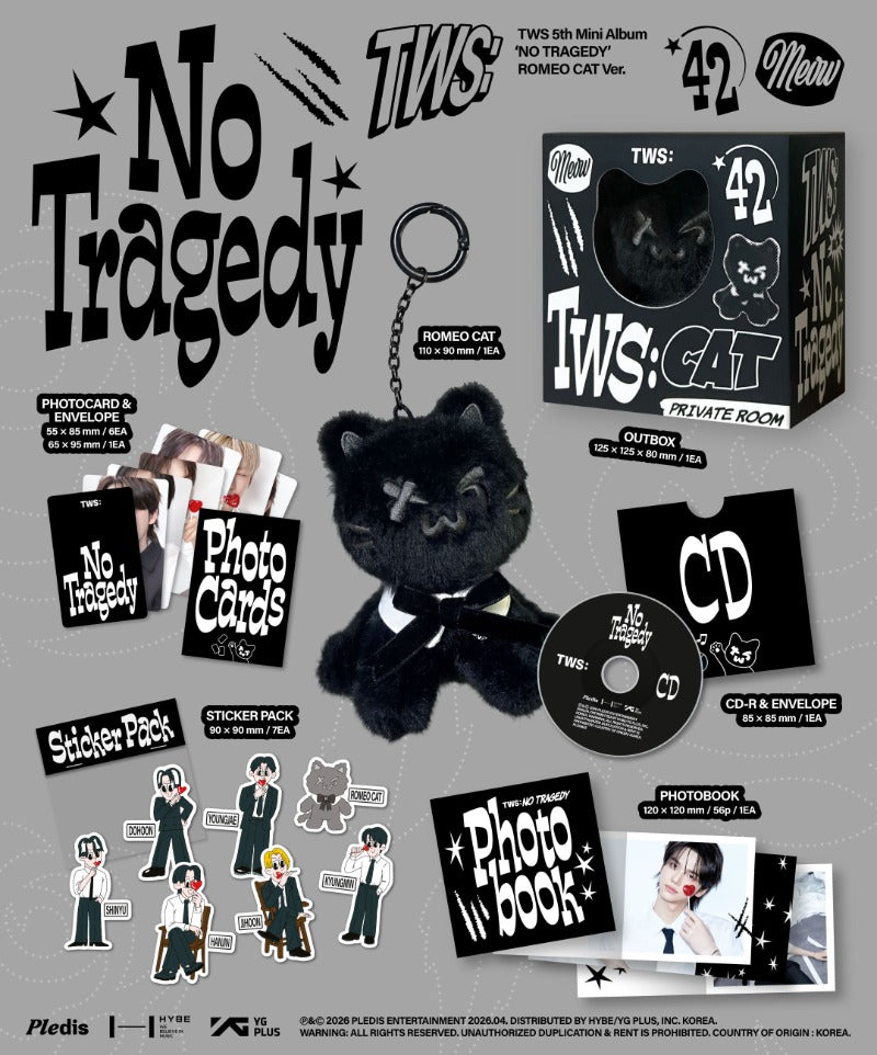 TWS - 5th Mini Album [NO TRAGEDY] (ROMEO CAT Ver.)