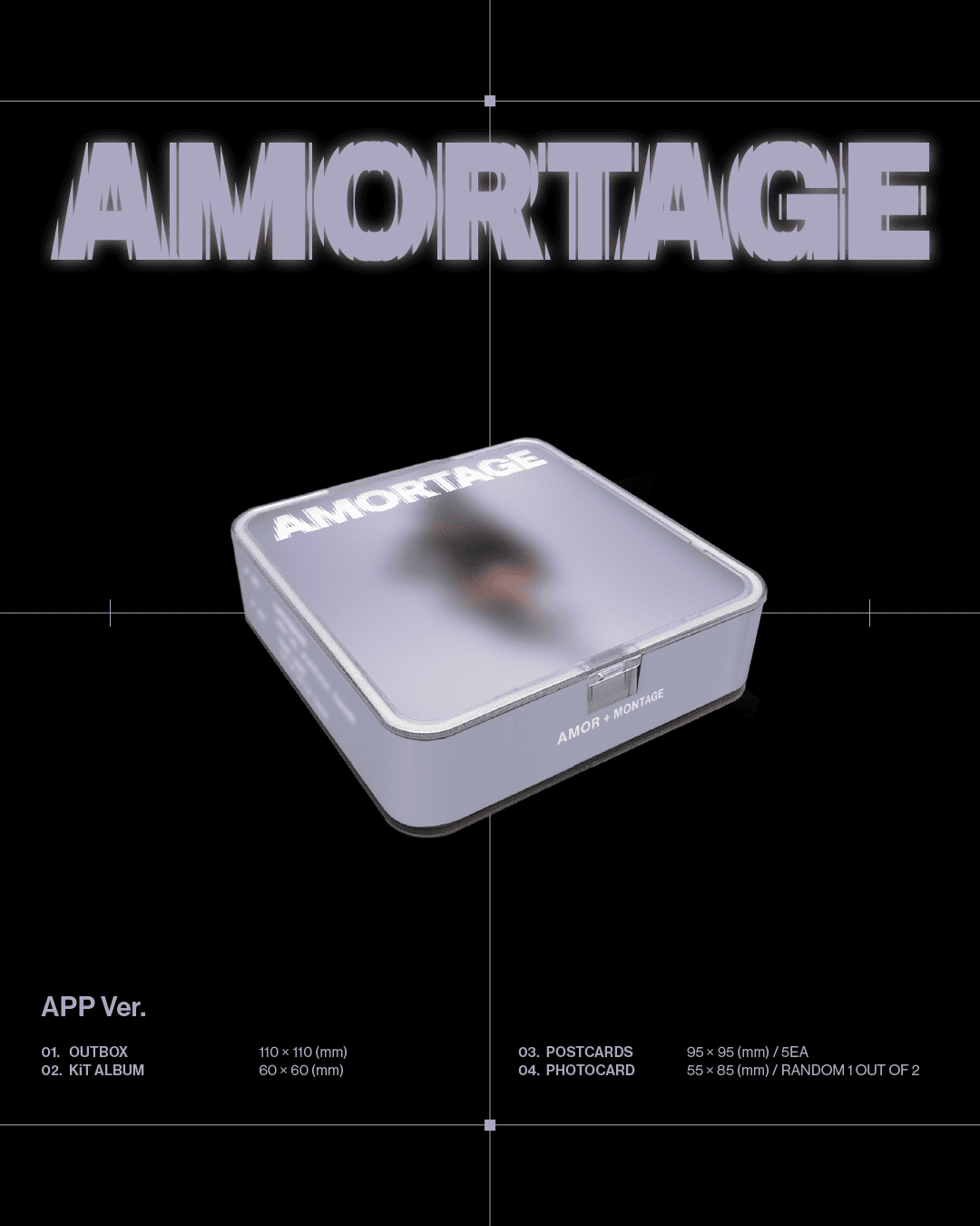 JISOO - 1st Mini Album [AMORTAGE] (APP Ver.)