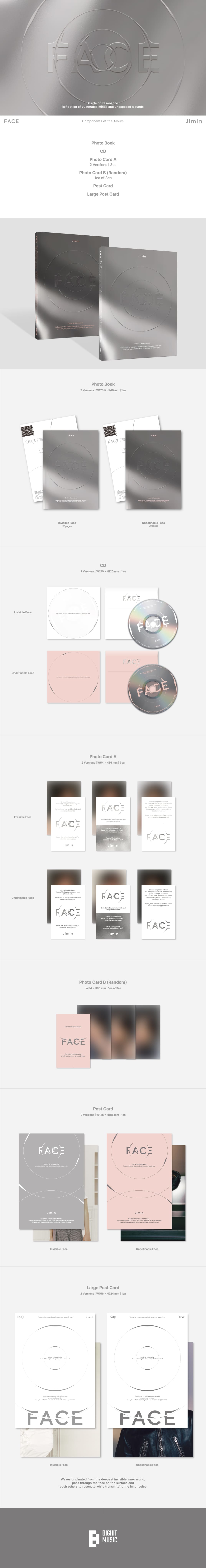 JIMIN - 1st Album [FACE] (Random)