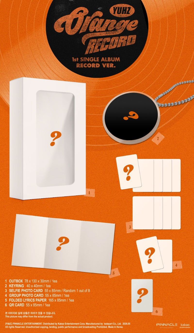 YUHZ - 1st Single Album [Orange Record] (Kiwee Album)