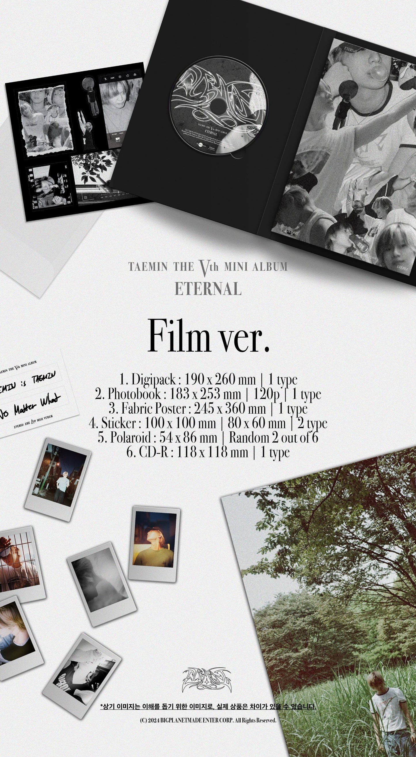 TAEMIN - 5th Mini Album [ETERNAL] (Film Ver.)