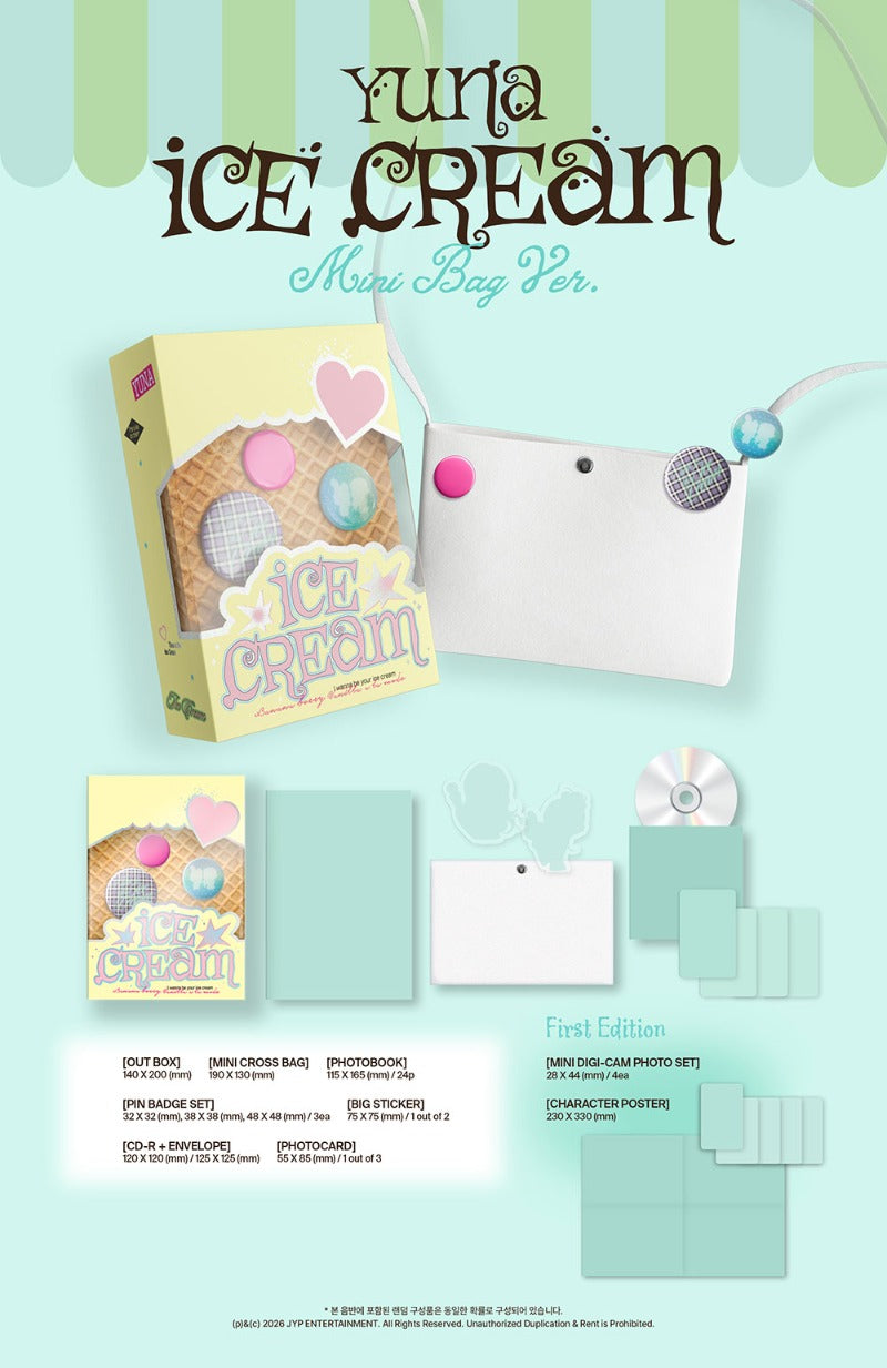 YUNA (ITZY) - 1st Mini Album [Ice Cream] (MINI BAG Ver.)
