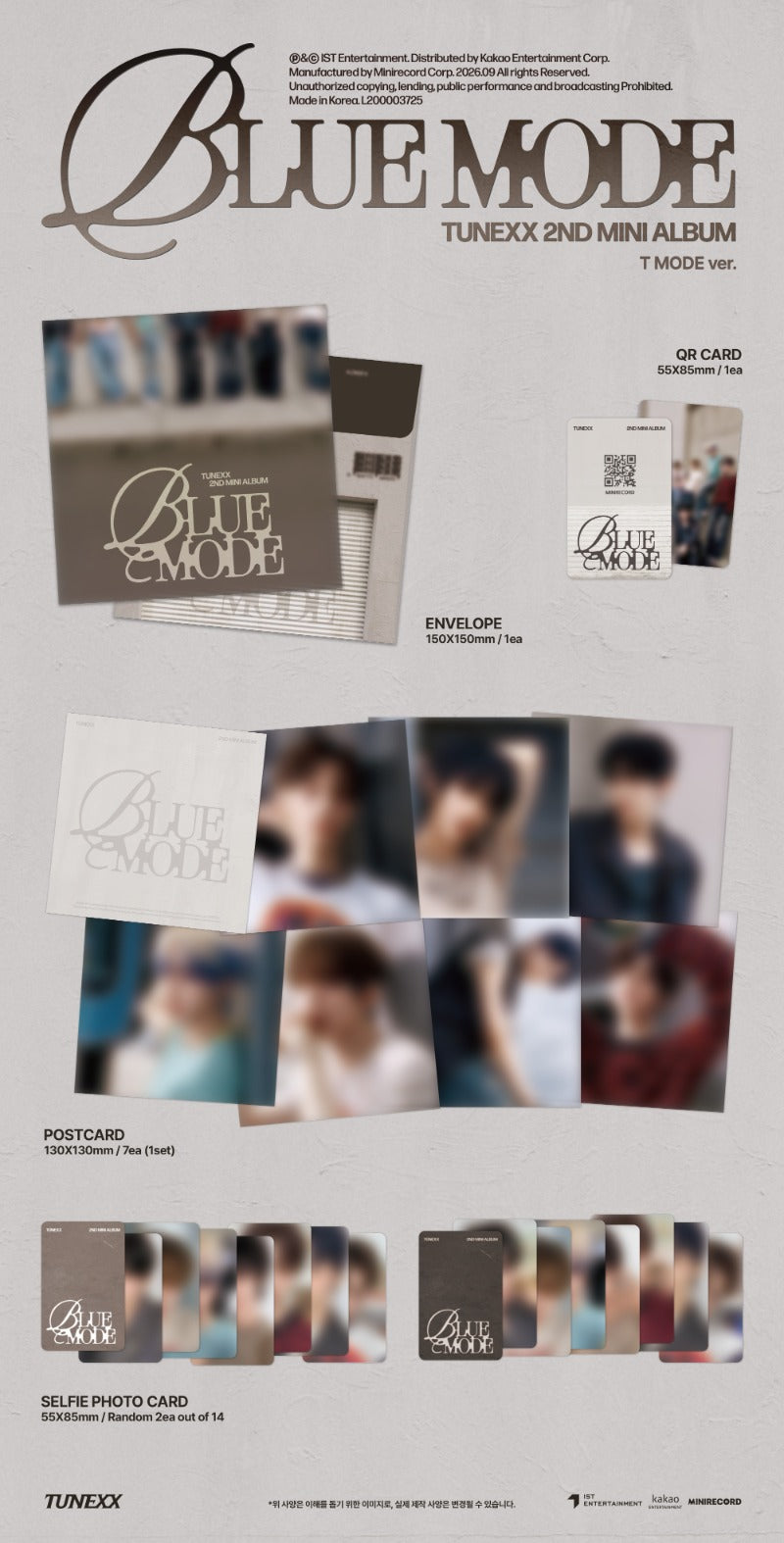TUNEXX - 2nd Mini Album [BLUE MODE] (T MODE Ver.)