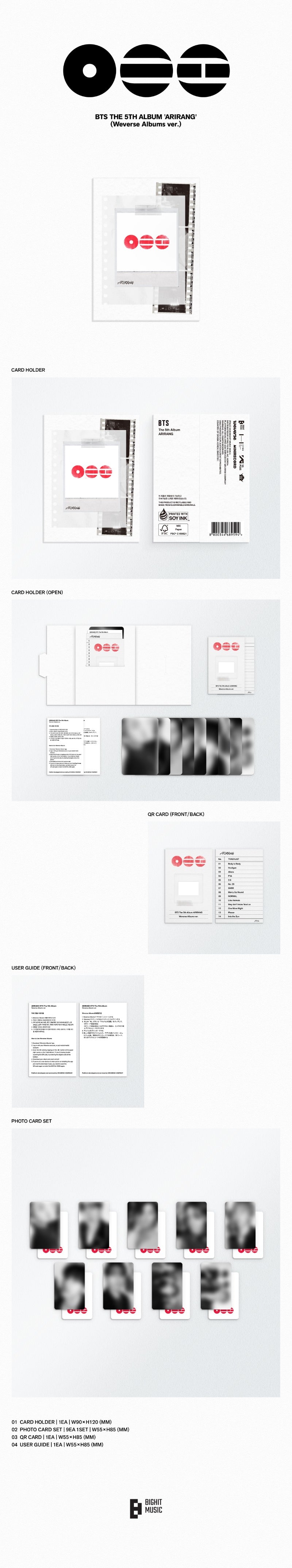 BTS - 5th Full Album [ARIRANG] (Weverse Albums ver.)