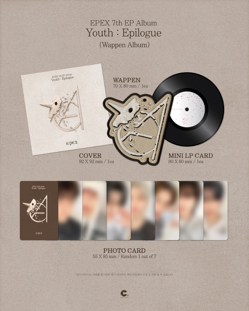 EPEX - 7th EP Album [Youth : Epilogue] (Wappen Album)
