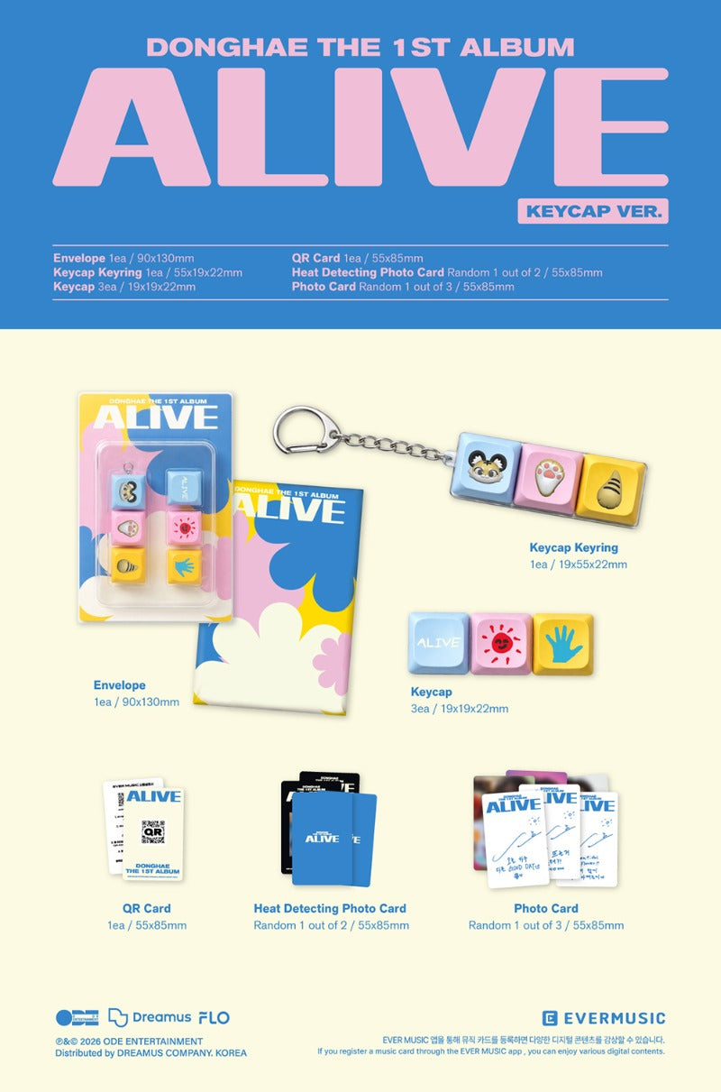 DONGHAE - 1st Album [ALIVE] (KEYCAP Ver.)