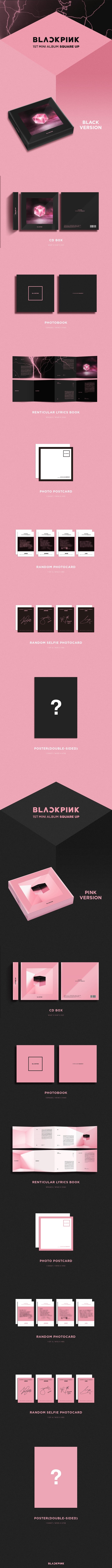 BLACKPINK - 1st Mini Album [SQUARE UP] (Random)
