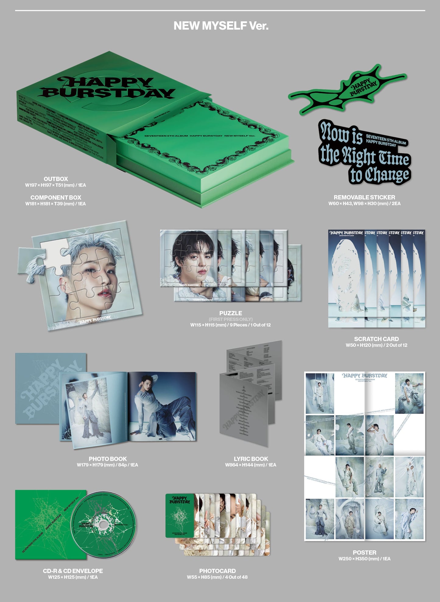 SEVENTEEN - 5th Album [HAPPY BURSTDAY]  (Random)