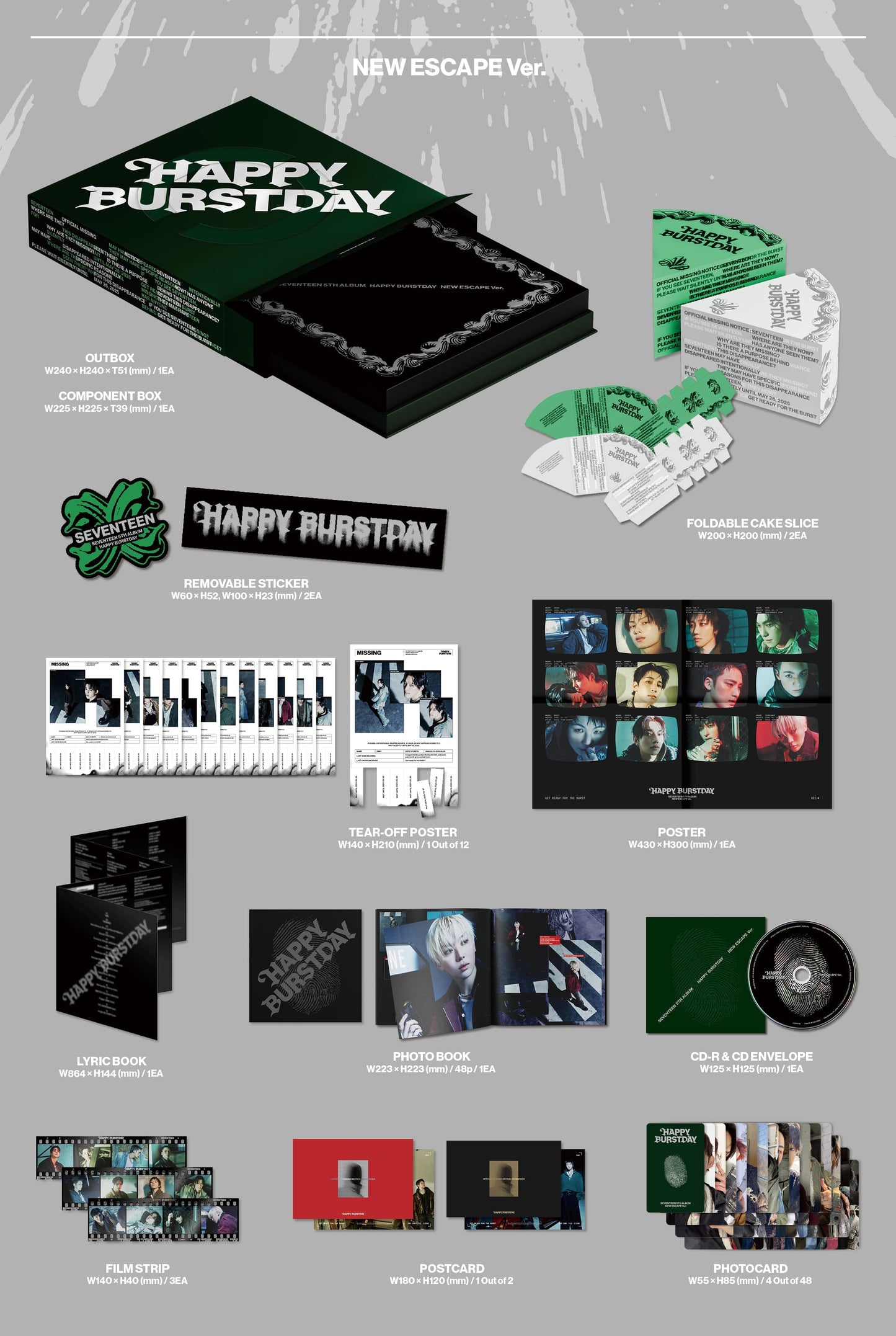 SEVENTEEN - 5th Album [HAPPY BURSTDAY]  (Random)