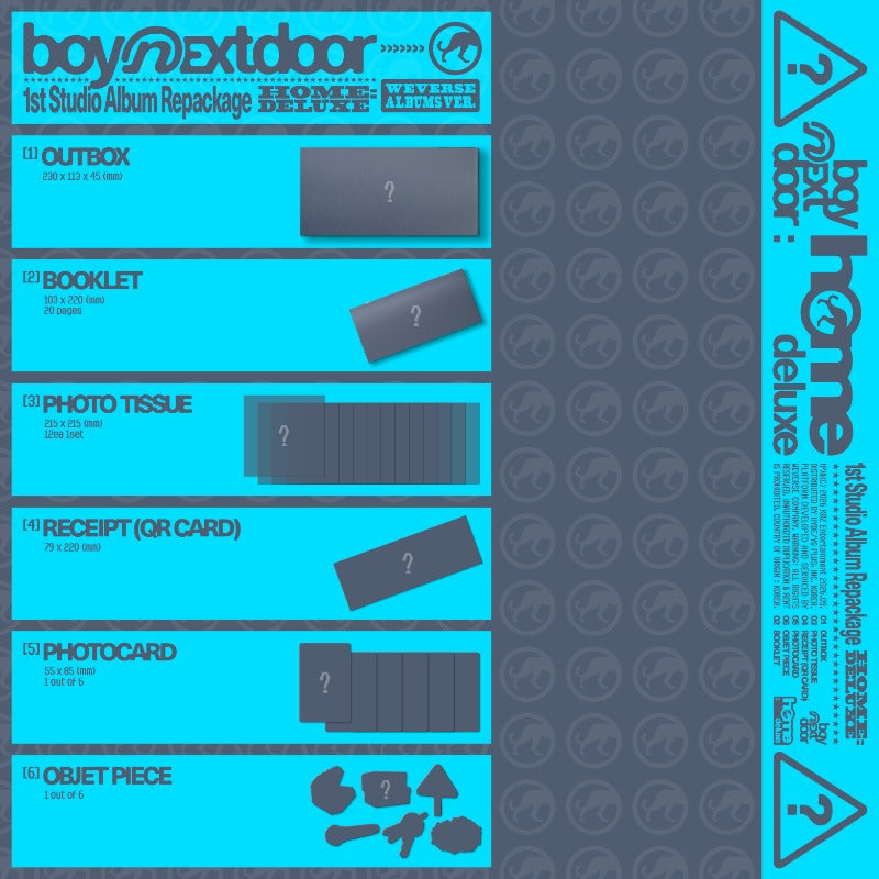 BOYNEXTDOOR - 1st Studio Album Repackage [HOME : DELUXE] (Weverse Albums Ver.)