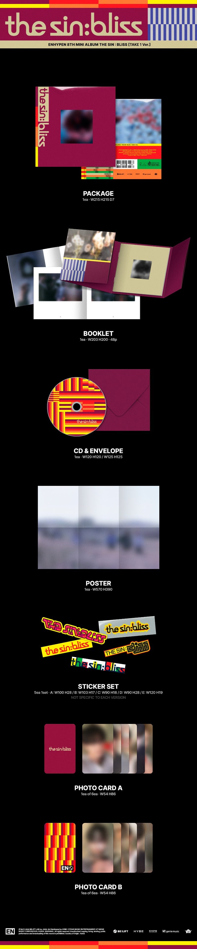 ENHYPEN - 8th Mini Album [THE SIN BLISS] (Random)