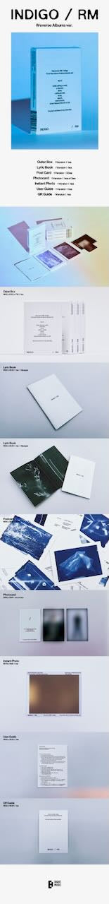 RM - 1st Album [Indigo] (Postcard Edition) (Weverse Albums Ver.)