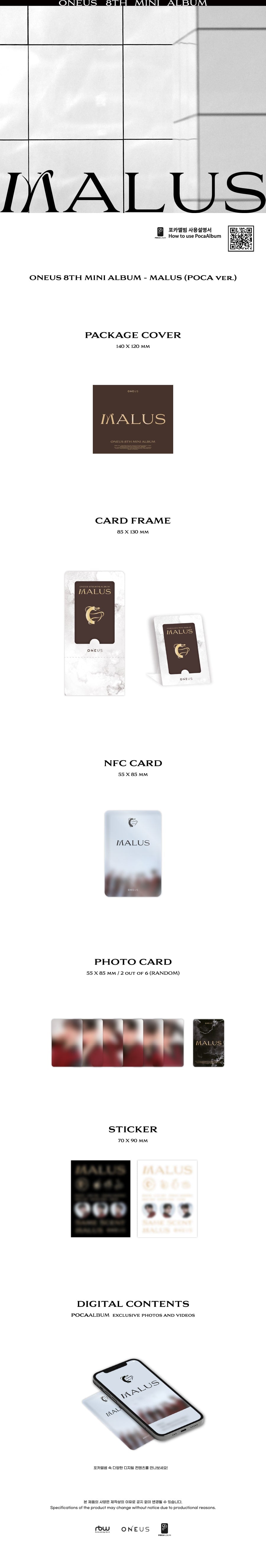ONEUS - 8th Mini Album [MALUS] (POCA ver.)