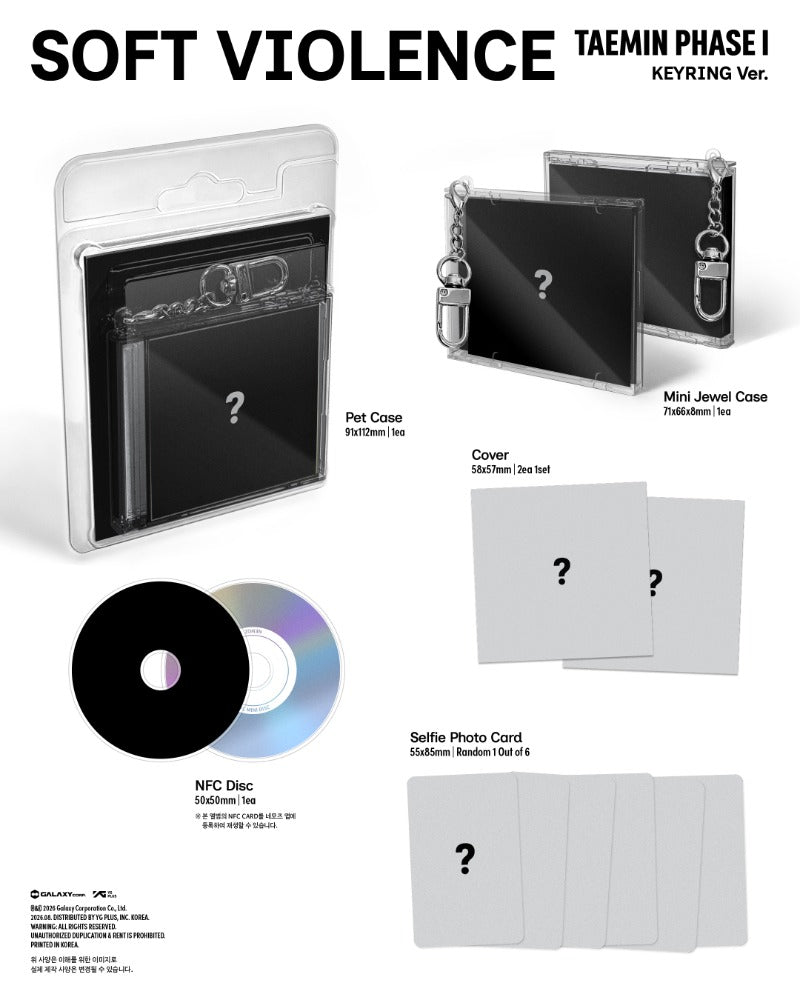 TAEMIN - [PHASE I : Soft Violence] (KEYRING Ver.)
