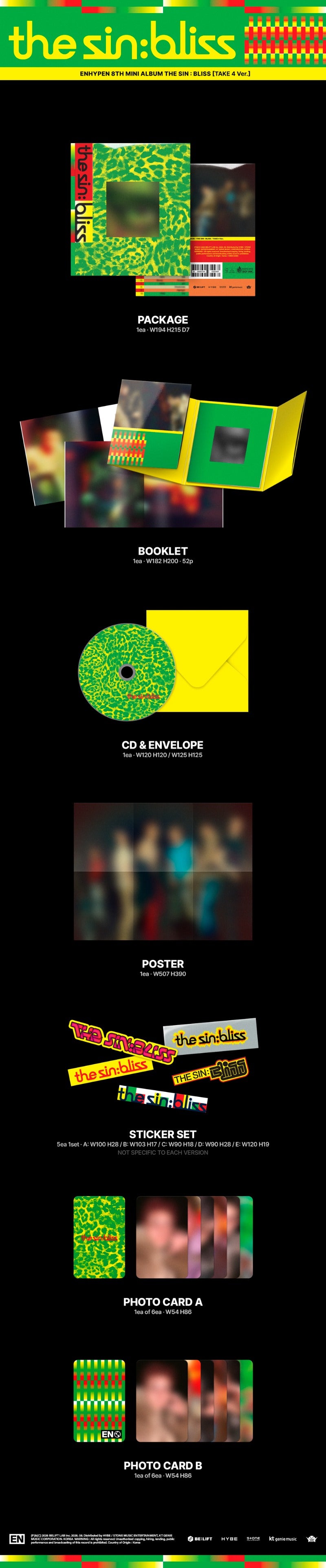 ENHYPEN - 8th Mini Album [THE SIN BLISS] (Random)