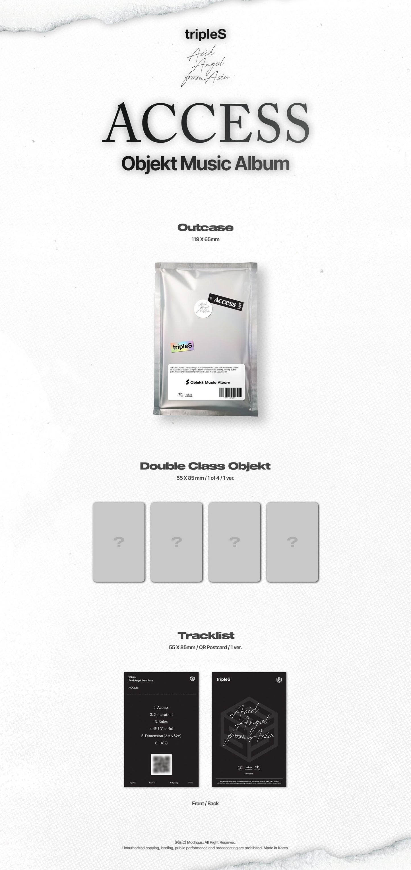 tripleS – Mini Album Acid Angel from Asia ACCESS (Objekt Music Album Version)