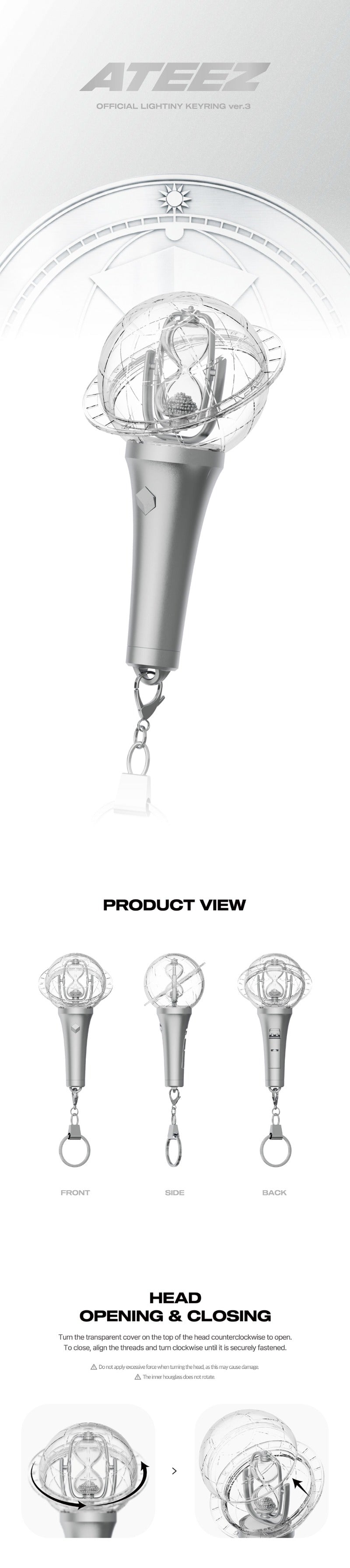 ATEEZ - LIGHTINY KEYRING ver.3
