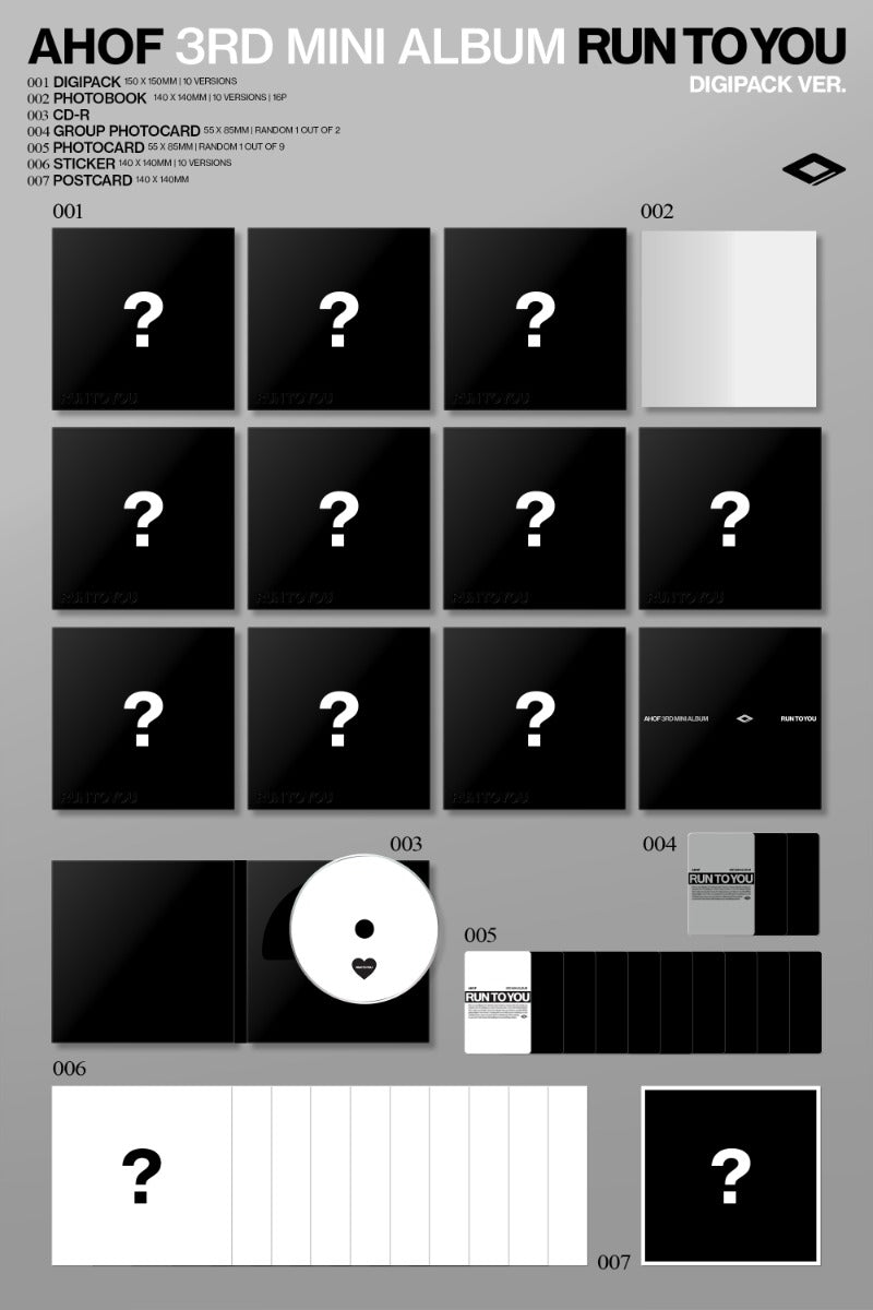 AHOF - 3rd Mini Album [RUN TO YOU] (DIGIPACK Ver.)