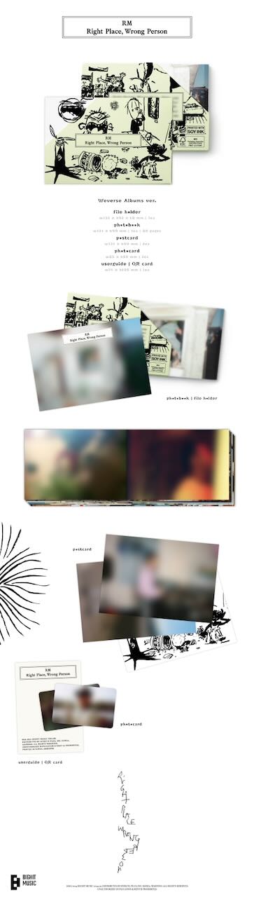 RM - 2nd Album [Right Place, Wrong Person] (Weverse Albums Ver.)