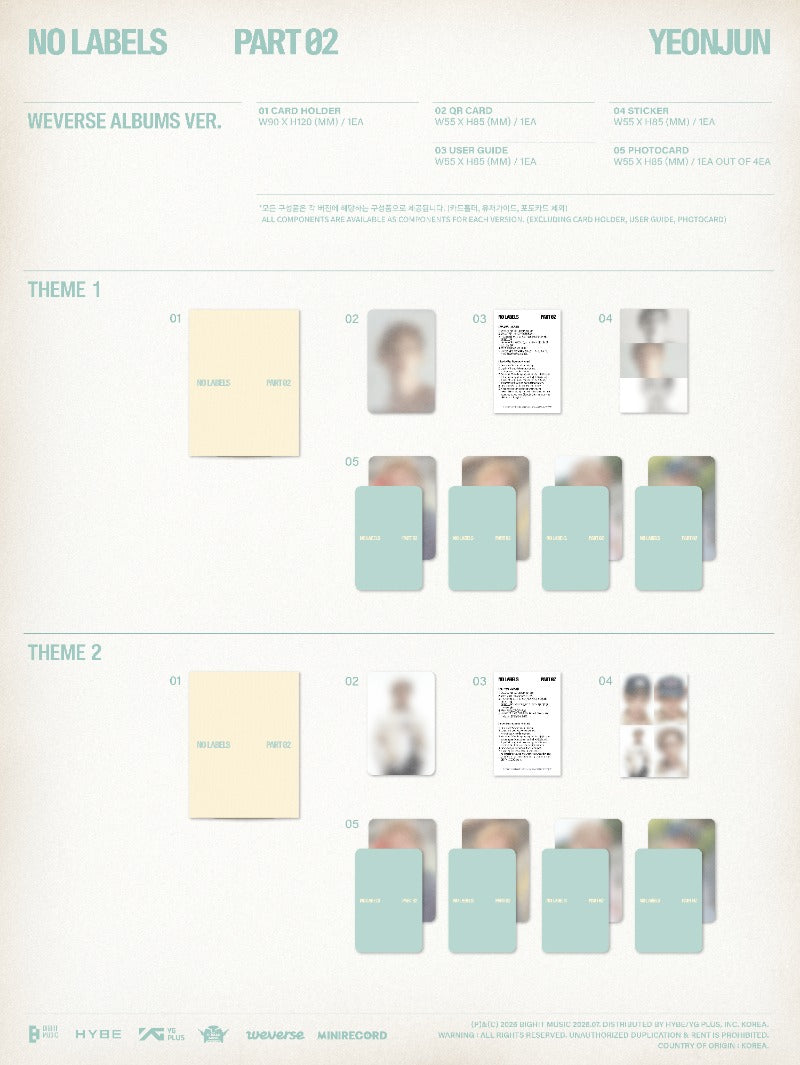 YEONJUN - 2nd Mini Album [NO LABELS: PART 02] (Weverse Albums ver.)
