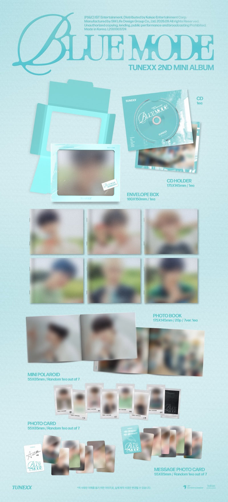 TUNEXX - 2nd Mini Album [BLUE MODE] (INDIVIDUAL MODE Ver.)