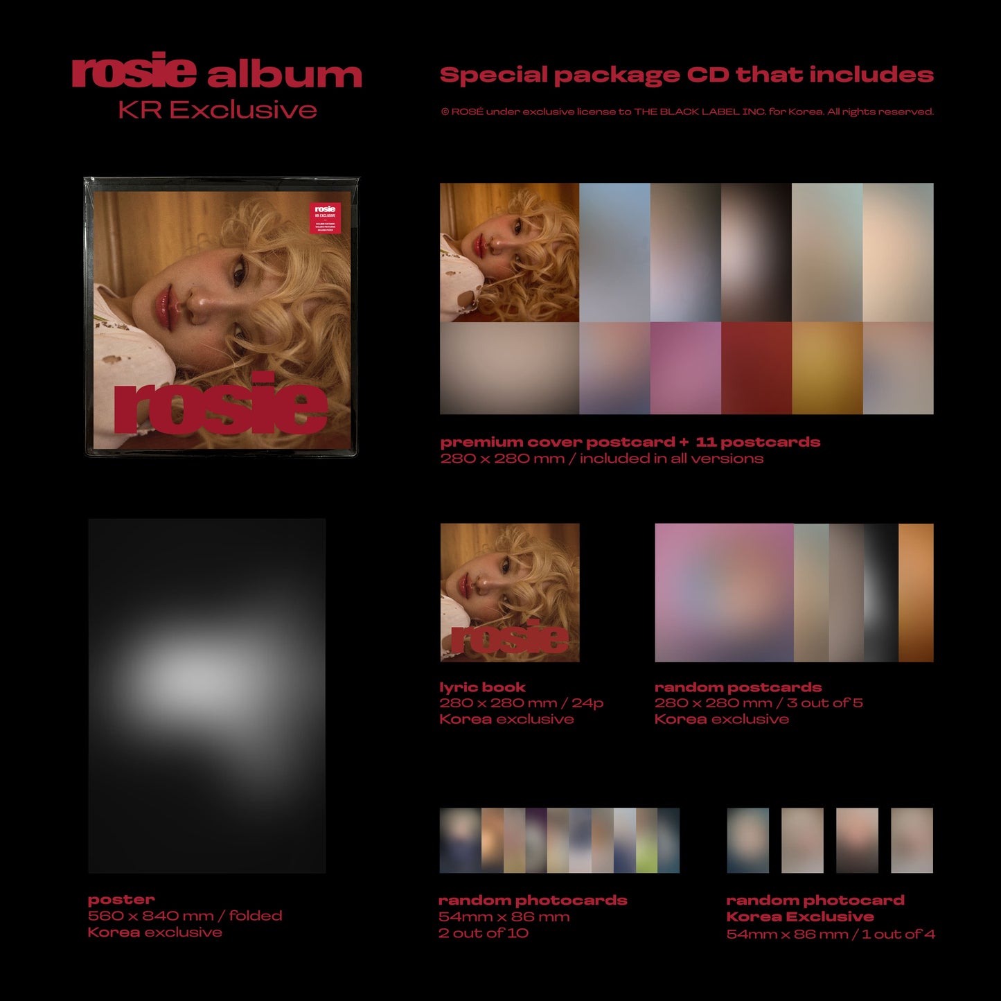 ROSÉ – 1st Studio Album Rosie (KR Exclusive Official Album)