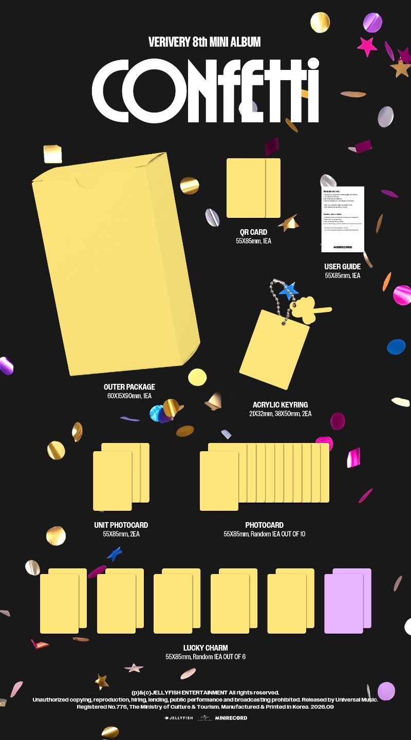 VERIVERY - 8th Mini Album [CONFETTI] (LUCKY CHARM Ver.)