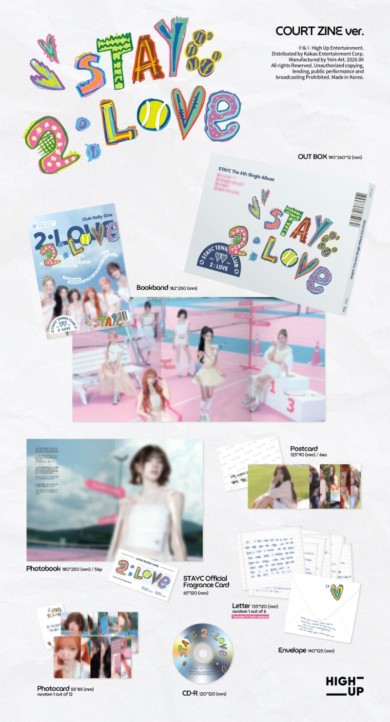 STAYC - 6th Single [2:LOVE] (COURT ZINE ver. / PLAYER PROFILE ver.)