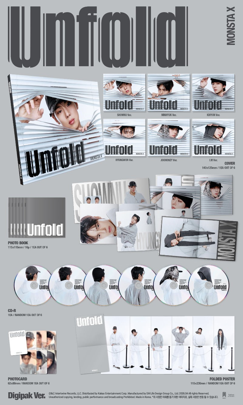 MONSTA X - [Unfold] (DIGIPACK VER.) (Random)