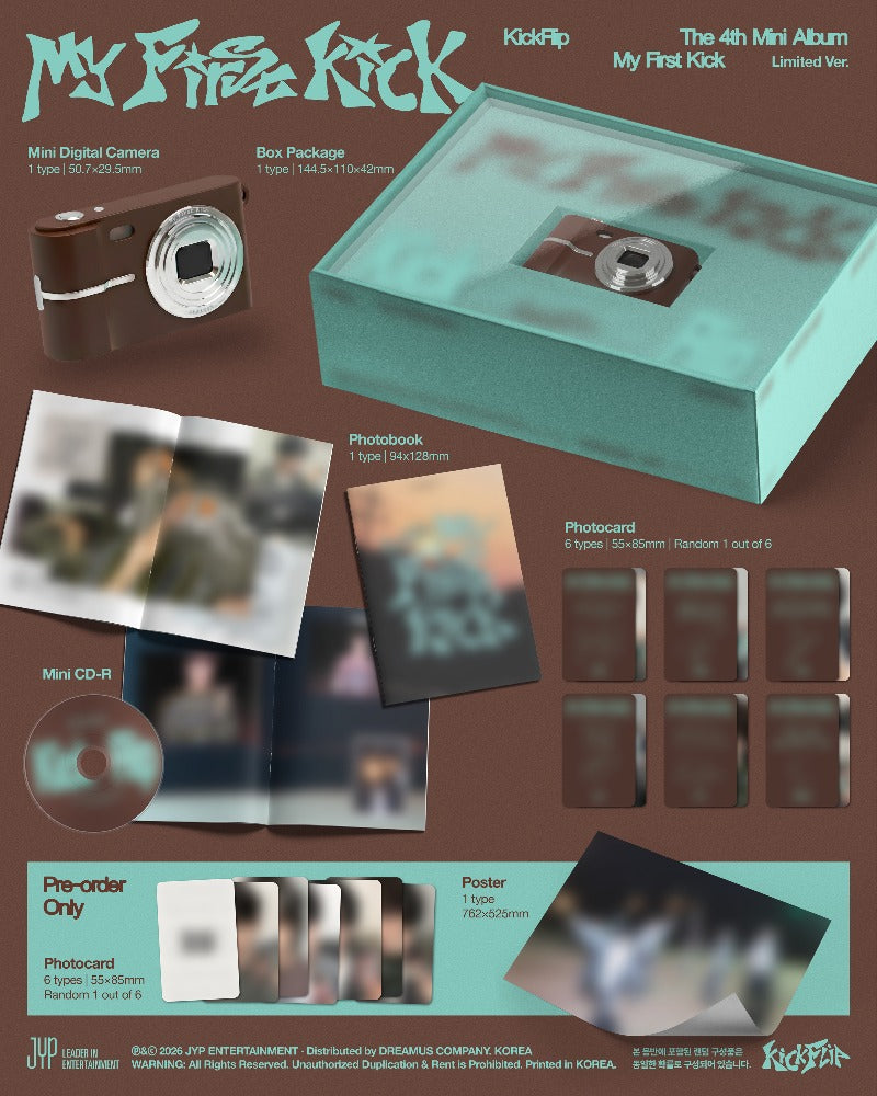 KickFlip - 4th Mini Album [My First Kick] (Limited Ver.)