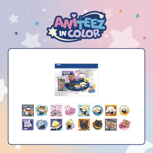 ATEEZ - MD [ANITEEZ IN COLOR] FLAKE STICKER SET (REMOVABLE)