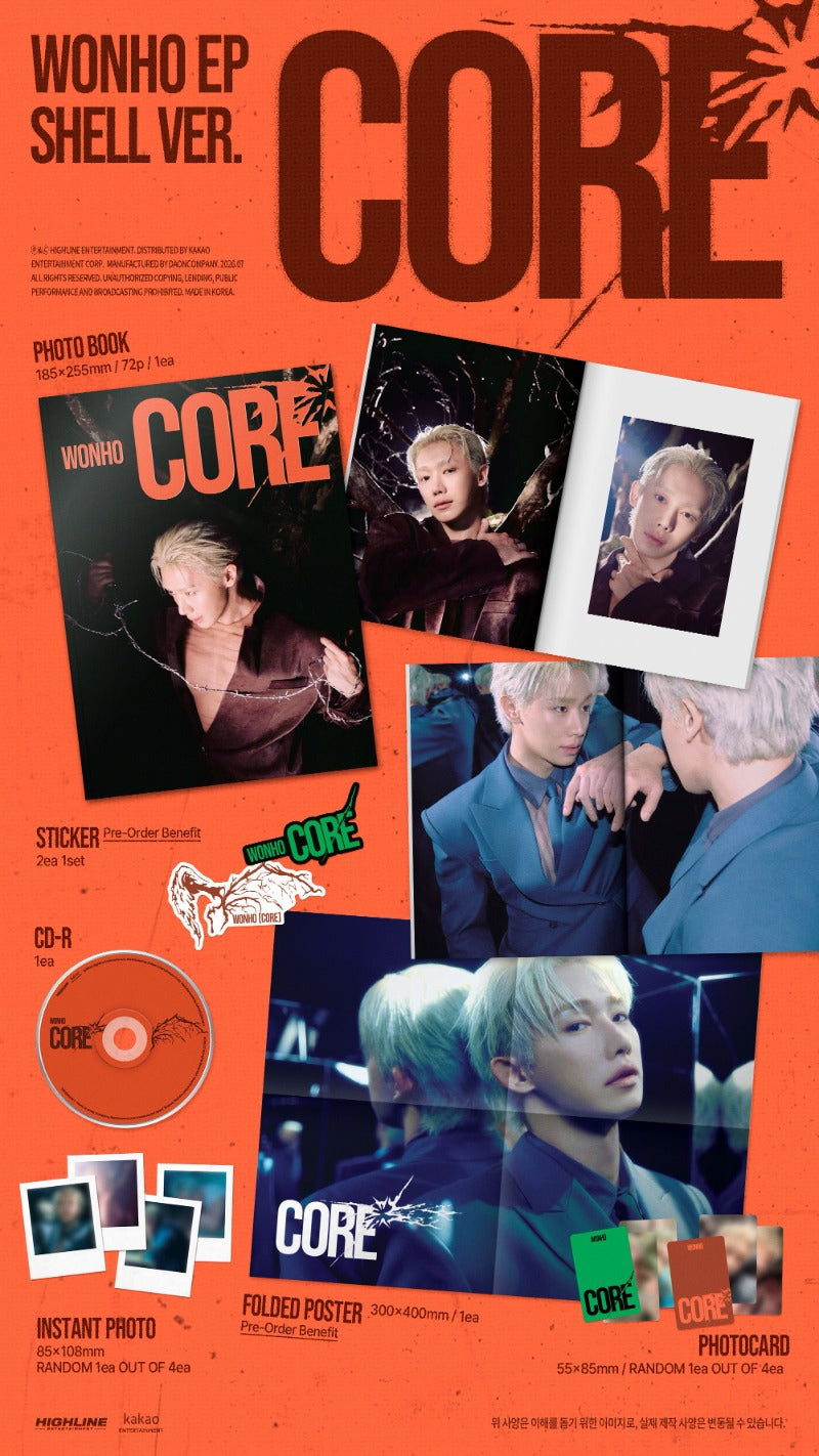 WONHO - EP [CORE] (Raw Ver. / Shell Ver.)