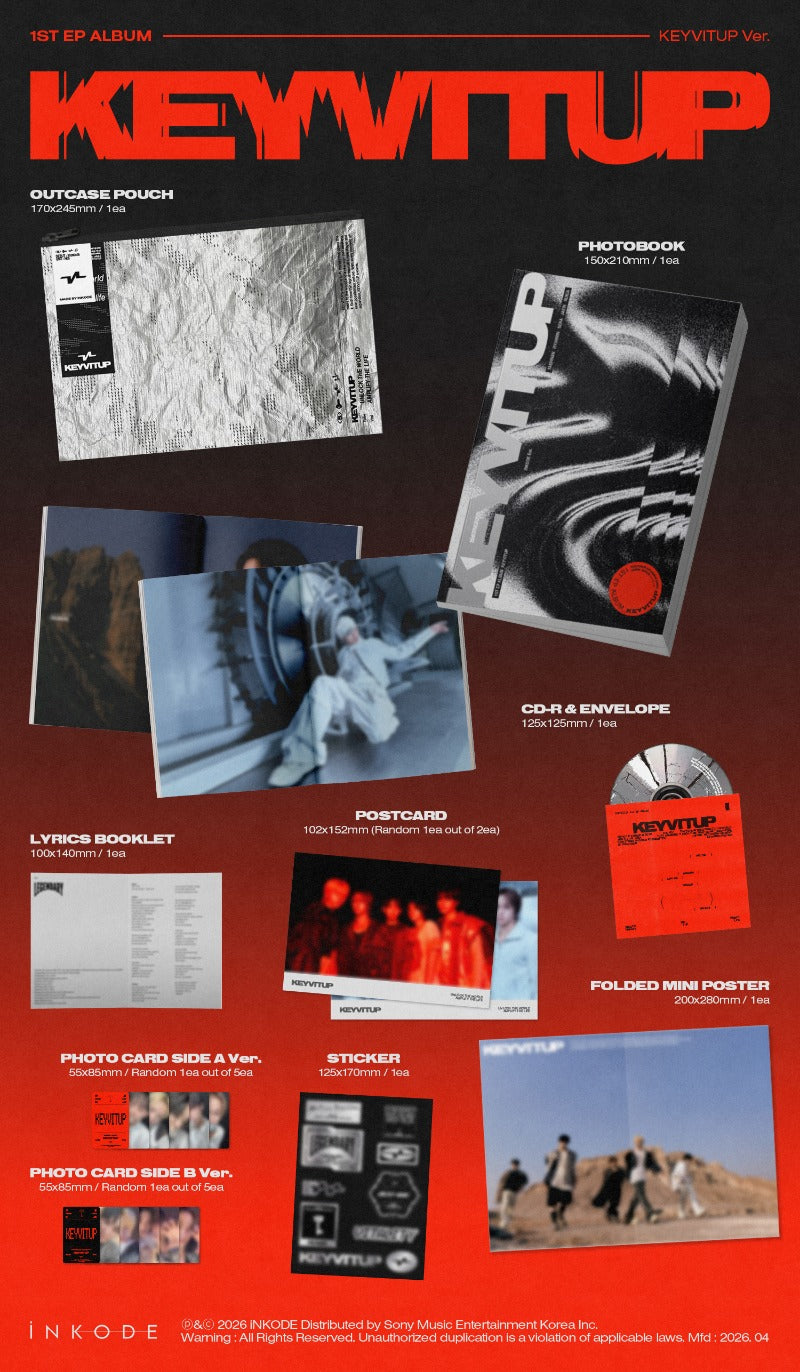 KEYVITUP – 1st EP Album “KEYVITUP” (Random Version)