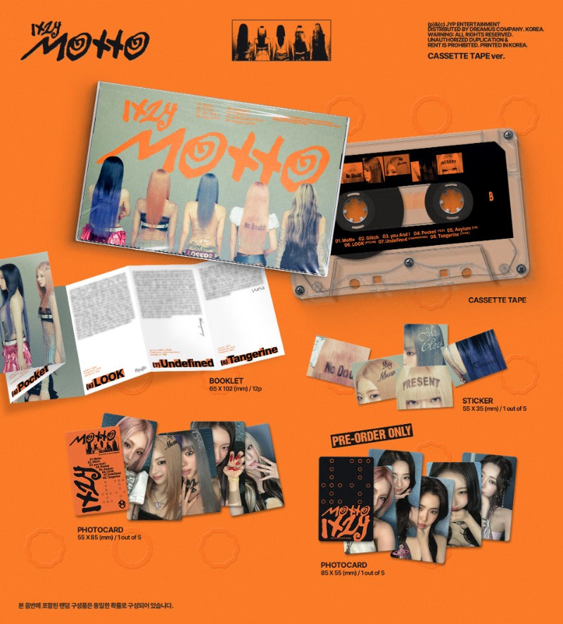 ITZY - 12th Mini Album [Motto] (CASSETTE TAPE Ver.)