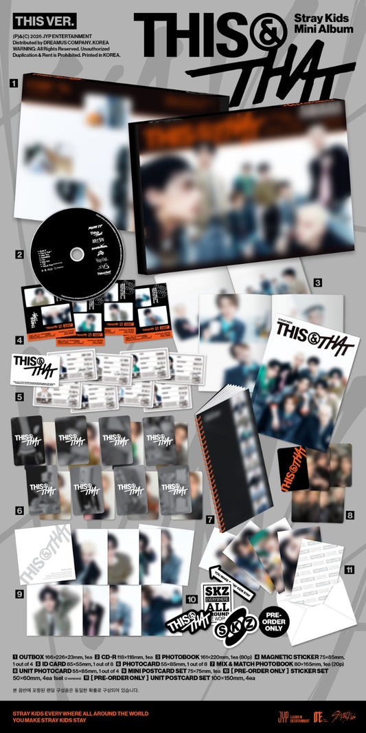 Stray Kids - 10th Mini Album [THIS & THAT] (THIS VER. / THAT VER.)
