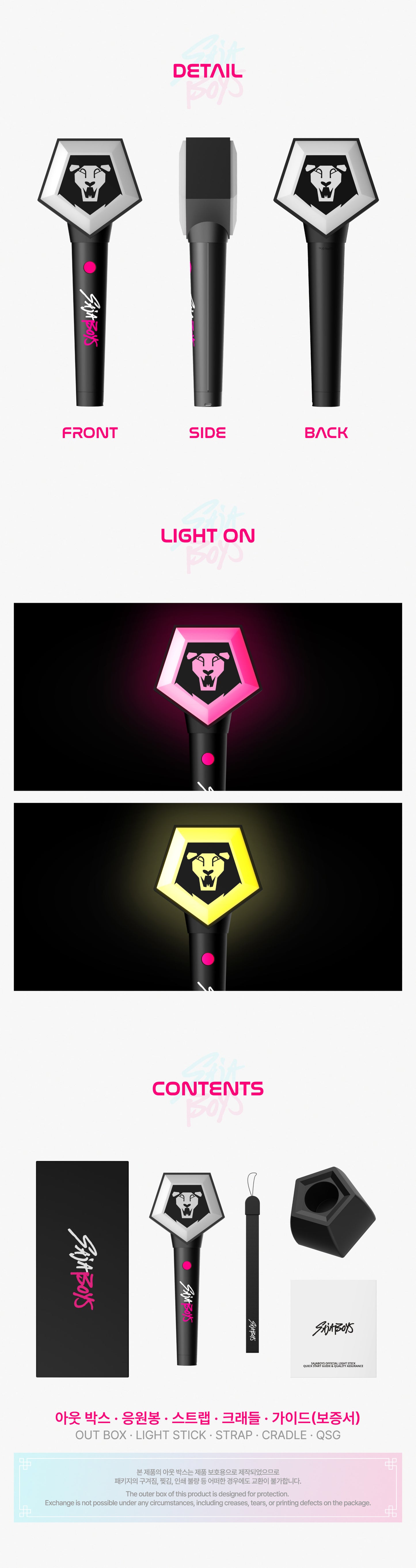 KPOP DEMON HUNTERS – SAJA BOYS Official Lightstick