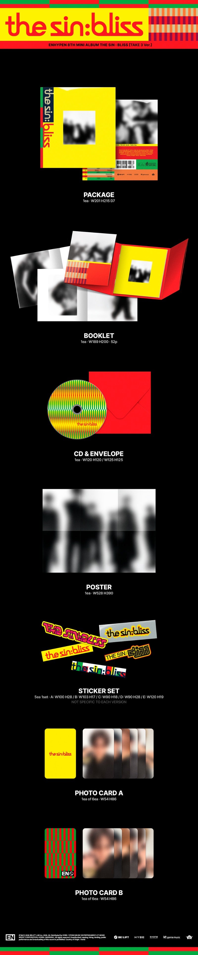 ENHYPEN - 8th Mini Album [THE SIN BLISS] (Random)