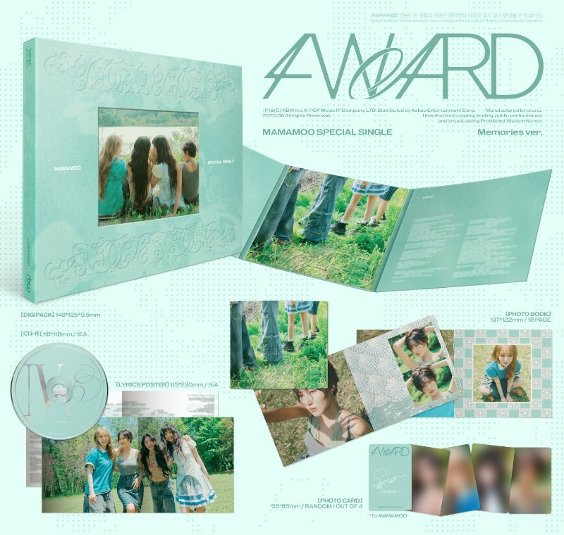 MAMAMOO - Special Single [4WARD] (Memories ver. / Silence ver.)