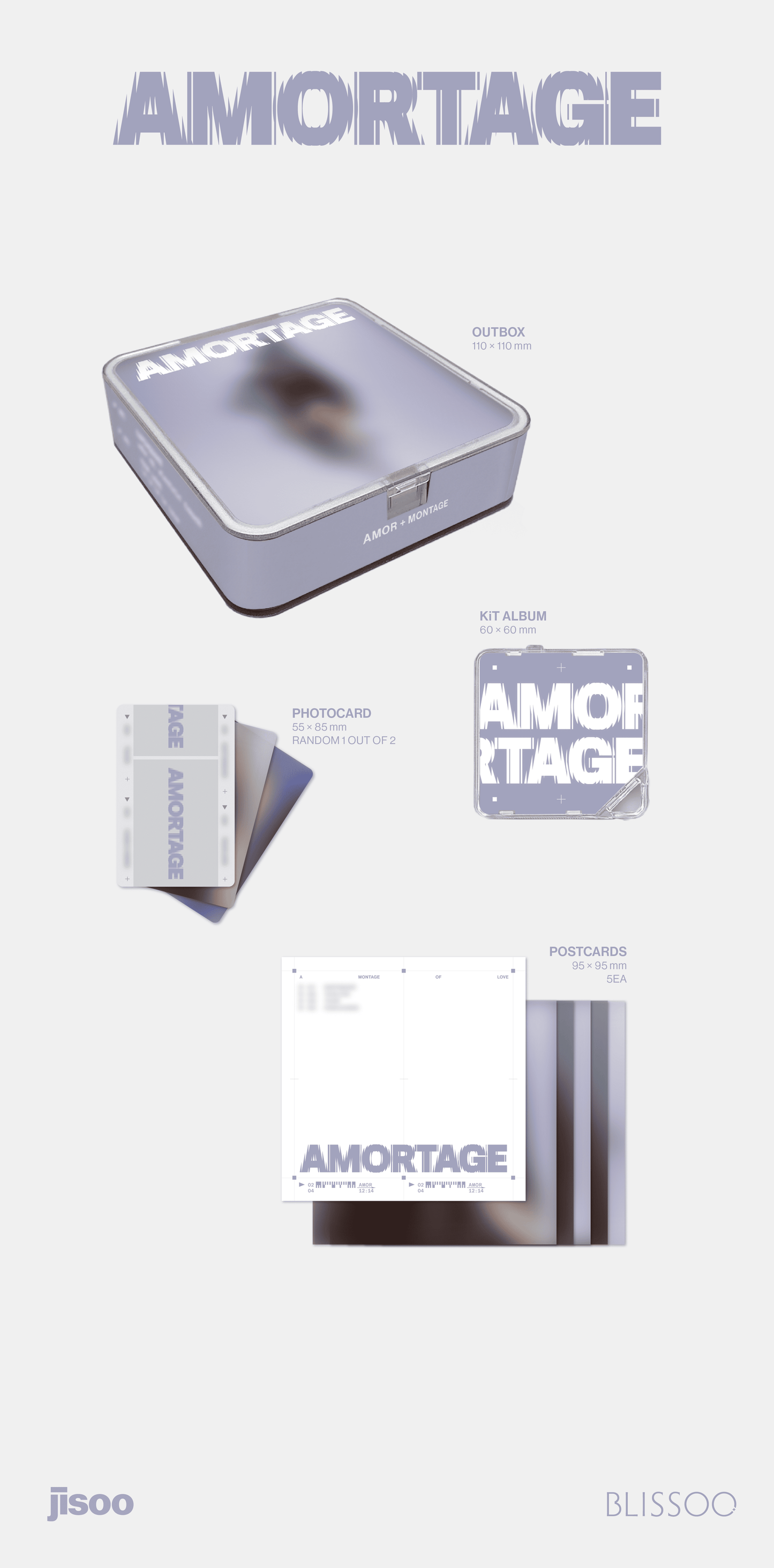 JISOO - 1st Mini Album [AMORTAGE] (APP Ver.)