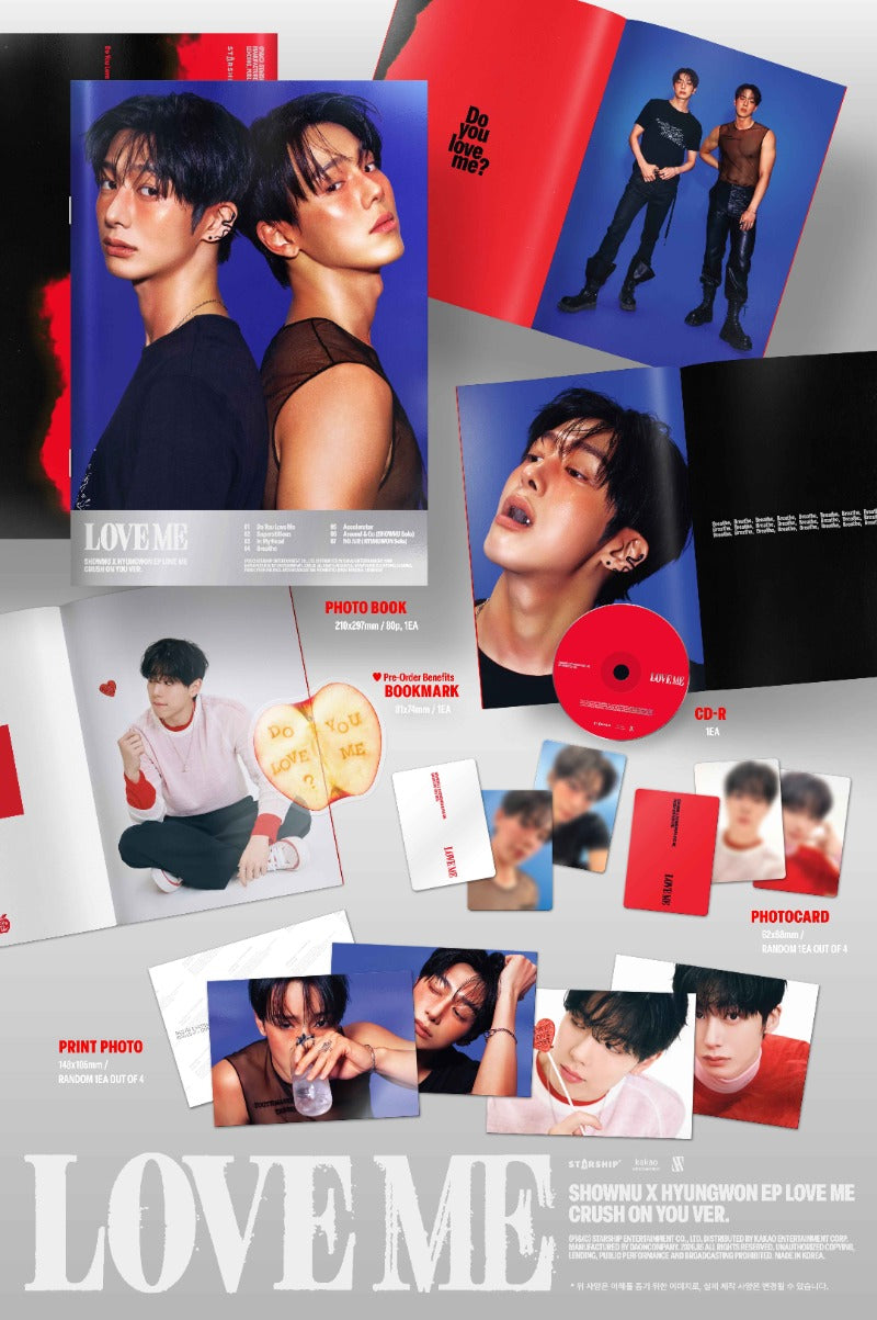 SHOWNU X HYUNGWON EP [LOVE ME] (CRUSH ON YOU Ver.)